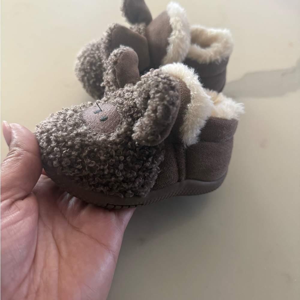 Cozy Brown Kids Shoes